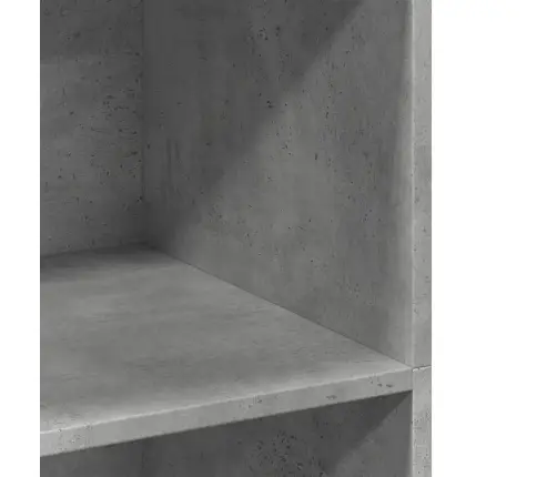 Augstais Skapītis Betona Pelēks 70X41X124 Cm Inženierijas Koks Vidaxl