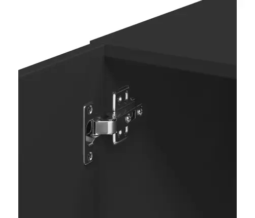 Siaura Spintelė Daiktams, Juoda, 30X42,5X225cm Mediena