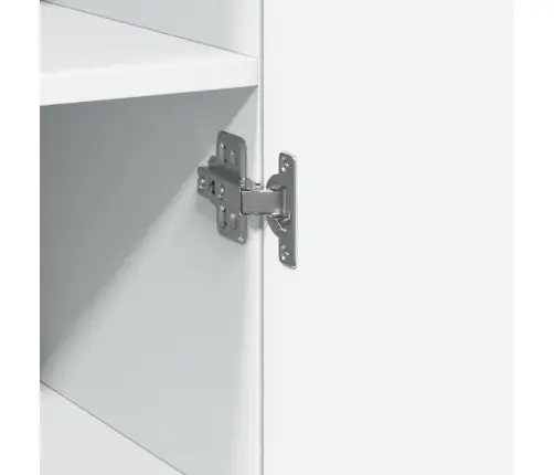 Skapis, Balts, 40X42,5X225 Cm, Inženierijas Koks Vidaxl