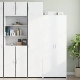 Skapis, Balts, 45X42,5X225 Cm, Inženierijas Koks Vidaxl