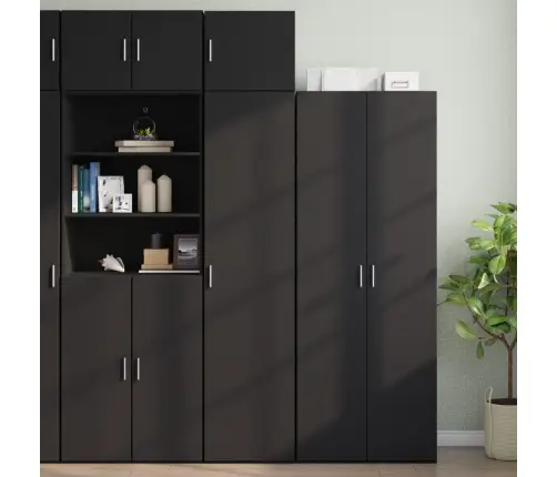 Kitsas Hoiukapp, Must, 45 X 42,5 X 225 cm Tehispuit