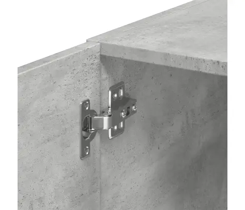 Skapis, Betona Pelēks, 45X42,5X225 Cm, Inženierijas Koks Vidaxl