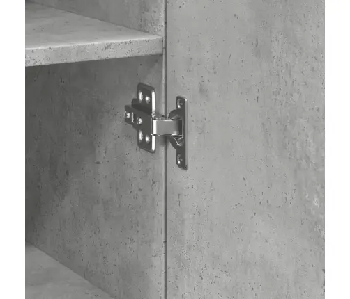 Skapis, Betona Pelēks, 45X42,5X225 Cm, Inženierijas Koks Vidaxl