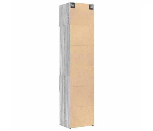 Kitsas Hoiukapp, Hall Sonoma Tamm, 50 X 42,5 X 225 Cm Tehispuit