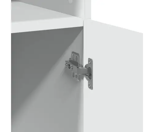 Skapis, Balts, 70X42,5X225 Cm, Inženierijas Koks Vidaxl