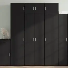 Skapis, Melns, 70X42,5X225 Cm, Inženierijas Koks Vidaxl