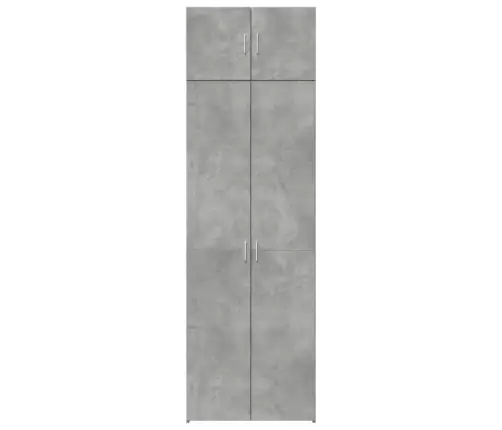 Skapis, Betona Pelēks, 70X42,5X225 Cm, Inženierijas Koks Vidaxl