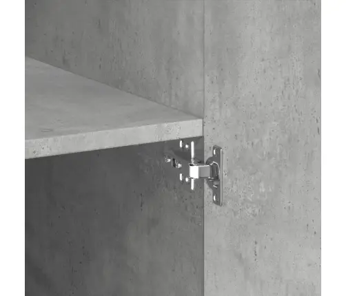 Skapis, Betona Pelēks, 70X42,5X225 Cm, Inženierijas Koks Vidaxl