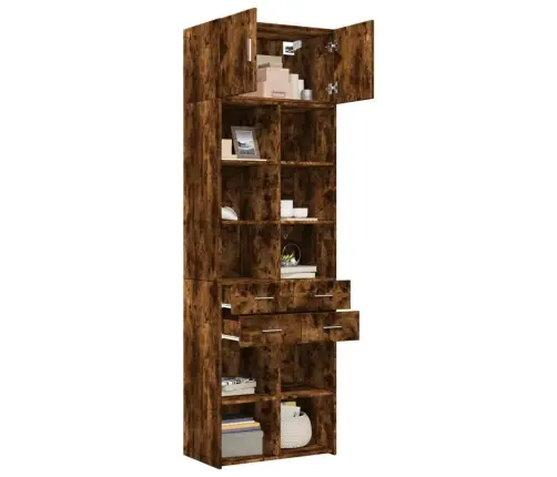 Skapis, Ozolkoka Krāsā, 70X42,5X225 Cm, Inženierijas Koks Vidaxl