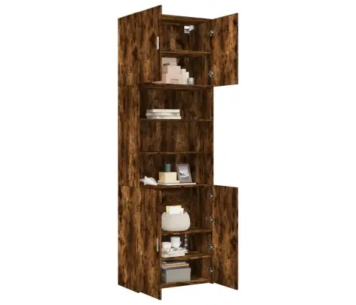 Komoda, Dūminio Ąžuolo Spalvos, 80X42,5X249cm Apdirbta Mediena