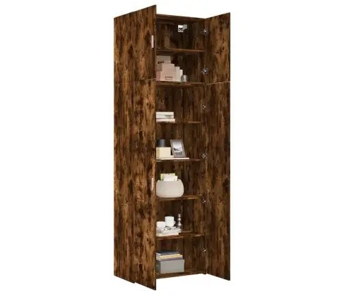 Augstais Skapītis Koka Krāsa 80X42,5X249Cm Inženierijas Koks Vidaxl