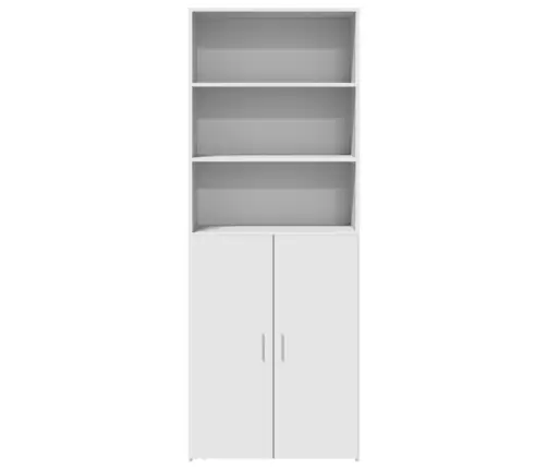 Augstais Skapītis, Balts, 70X42,5X185 Cm, Inženierijas Koks Vidaxl