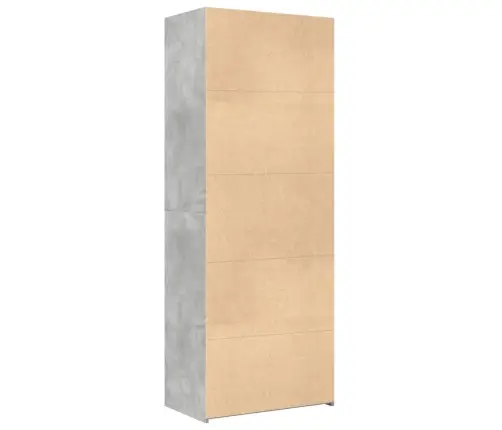 Kõrge Kapp, Betoonhall, 70X42,5X185 Cm Tehispuit
