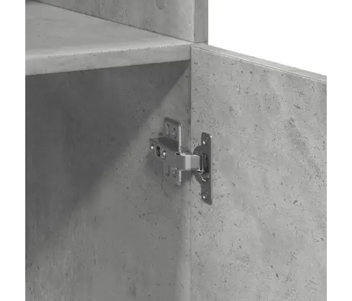 Kõrge Kapp, Betoonhall, 70X42,5X185 Cm Tehispuit