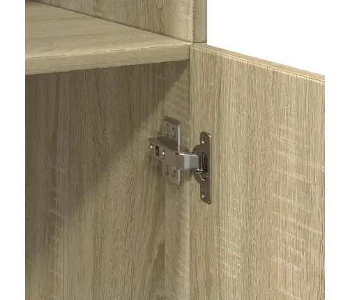 Augstais Skapītis Koka Krāsa 80X42,5X185 Inženierijas Koks Vidaxl