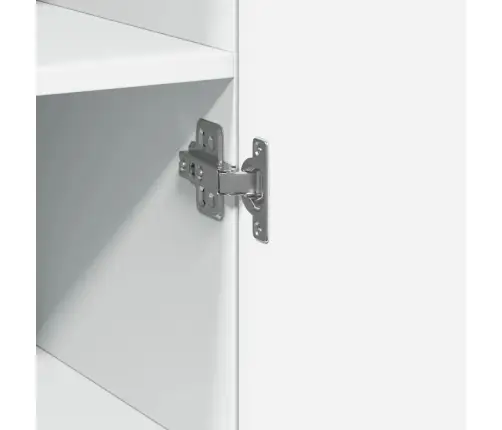 Kõrge Kapp, Valge, 30X42,5X185 Cm Tehispuit