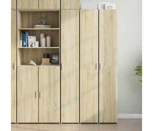 Kõrge Kapp, Sonoma Tamm, 30X42,5X185 Cm Tehispuit