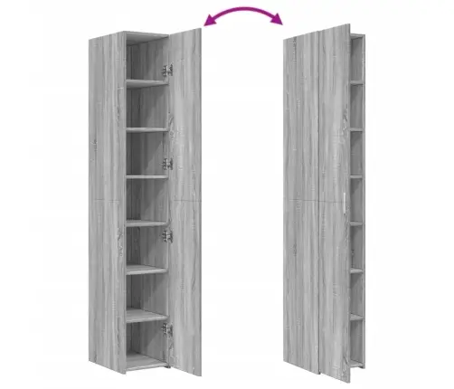 Kõrge Kapp, Hall Sonoma, 30X42,5X185 Cm Tehispuit Kõrge Kapp, Hall Sonoma, 30X42,5X185 Cm Tehispuit