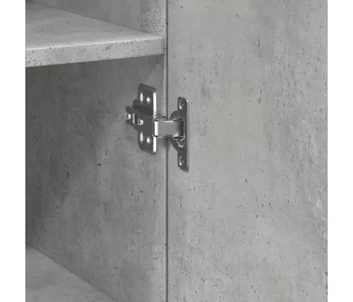 Augstais Skapītis, Betona Pelēks, 45X42,5X185 Cm, Koks Vidaxl