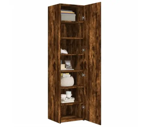 Komoda, Dūminio Ąžuolo Spalvos, 45X42,5X185cm Apdirbta Mediena