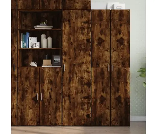 Komoda, Dūminio Ąžuolo Spalvos, 45X42,5X185cm Apdirbta Mediena