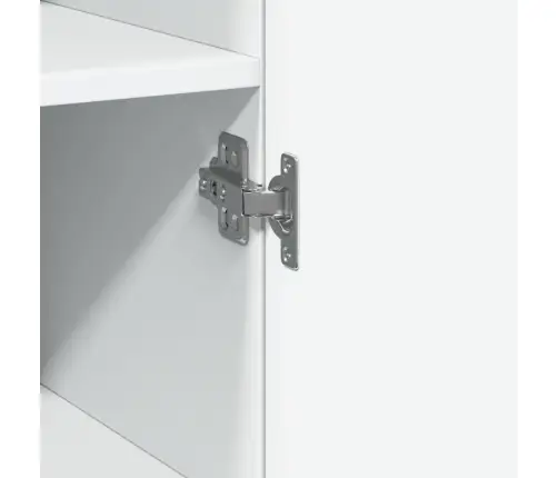 Augstais Skapītis, Balts, 50X42,5X185 Cm, Inženierijas Koks Vidaxl