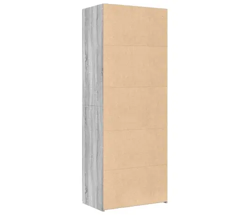 Augstais Skapītis Pelēka Ozola 70X42,5X185 Cm Inženierijas Koks Vidaxl