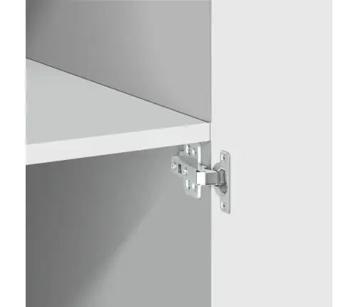 Kõrge Kapp, Valge, 80X42,5X185 Cm Tehispuit