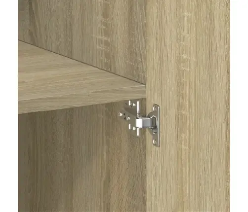 Augstais Skapītis Koka Krāsa 80X42,5X185 Inženierijas Koks Vidaxl