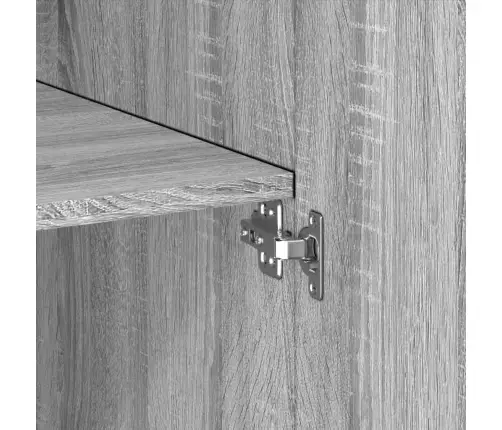 Kõrge Kapp, Hall Sonoma Tamm, 80X42,5X185 Cm Tehispuit