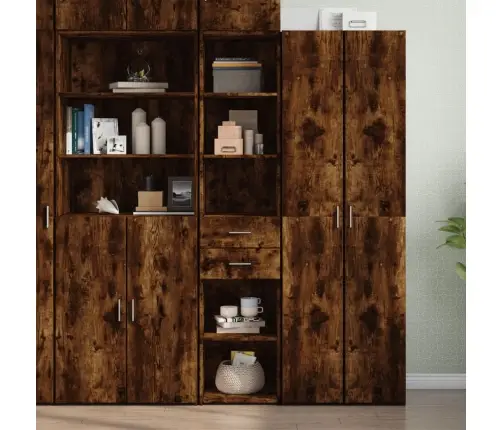 Augstais Skapītis, Ozolkoka, 40X42,5X185 Cm, Inženierijas Koks Vidaxl