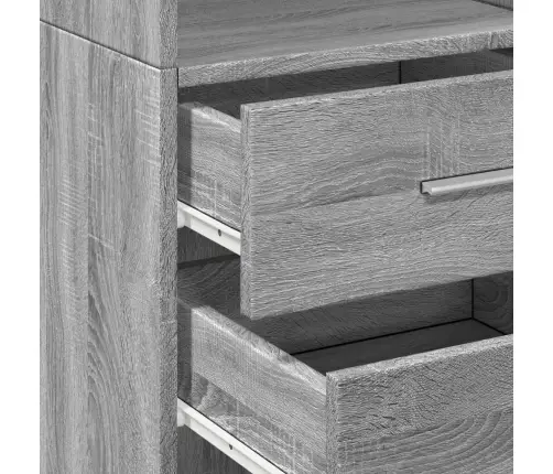 Kõrge Kapp, Hall Sonoma, 40X42,5X185 Cm Tehispuit