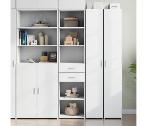 Komoda, Baltos Spalvos, 45X42,5X185cm Apdirbta Mediena