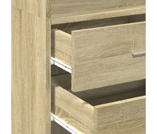 Augstais Skapītis, Ozolkoka, 45X42,5X185 Cm, Inženierijas Koks Vidaxl