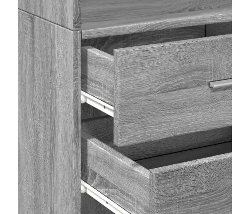 Kõrge Kapp, Hall Sonoma, 45X42,5X185 Cm Tehispuit