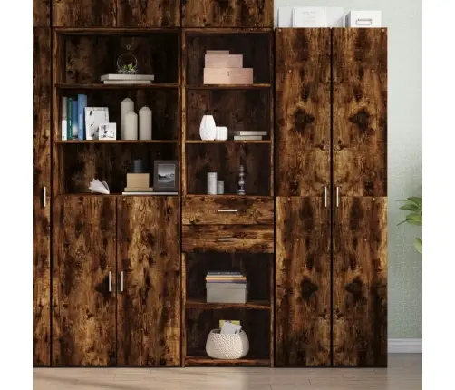 Augstais Skapītis, Ozolkoka, 50X42,5X185 Cm, Inženierijas Koks Vidaxl