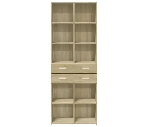 Augstais Skapītis Koka Krāsa 70X42,5X185Cm Inženierijas Koks Vidaxl