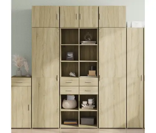 Augstais Skapītis Koka Krāsa 70X42,5X185Cm Inženierijas Koks Vidaxl