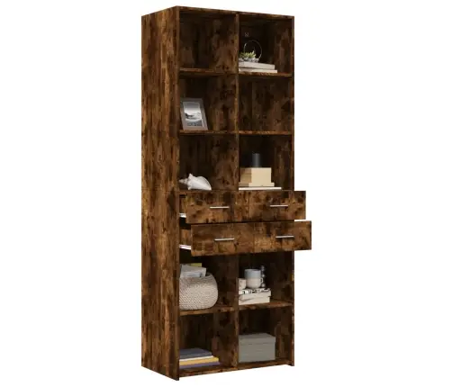 Augstais Skapītis, Koka Krāsa, 70X42,5X185Cm, Inženierijas Koks Vidaxl