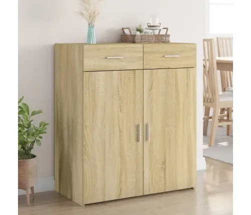 Kumode Ozolkoka Krāsā 80X42,5X93 Cm Inženierijas Koks Vidaxl Kumode Ozolkoka Krāsā 80X42,5X93 Cm Inženierijas Koks Vidaxl