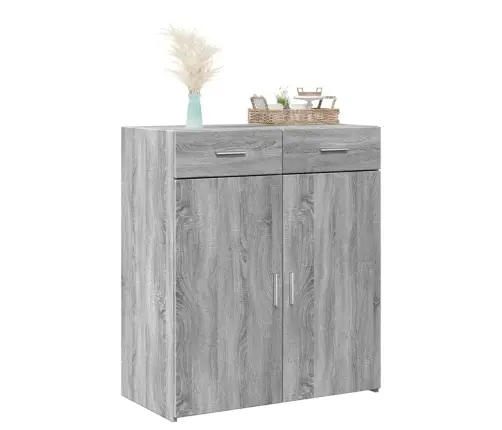 Puhvetkapp, Hall Sonoma Tamm, 80X42,5X93 cm Tehispuit Puhvetkapp, Hall Sonoma Tamm, 80X42,5X93 cm Tehispuit
