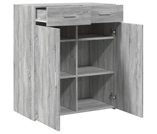 Puhvetkapp, Hall Sonoma Tamm, 80X42,5X93 cm Tehispuit Puhvetkapp, Hall Sonoma Tamm, 80X42,5X93 cm Tehispuit
