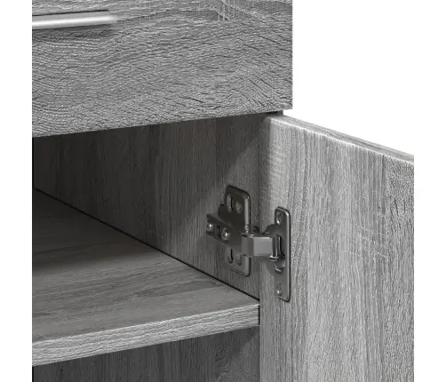 Puhvetkapp, Hall Sonoma Tamm, 80X42,5X93 cm Tehispuit Puhvetkapp, Hall Sonoma Tamm, 80X42,5X93 cm Tehispuit