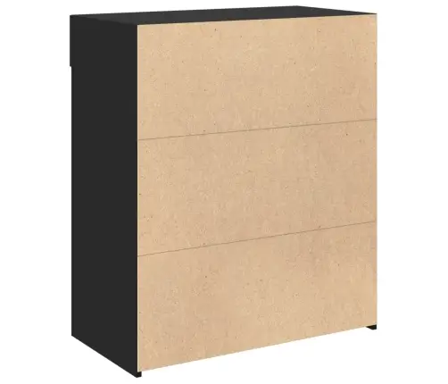 Kumode Melns 80X42,5X93 Cm Inženierijas Koks Vidaxl