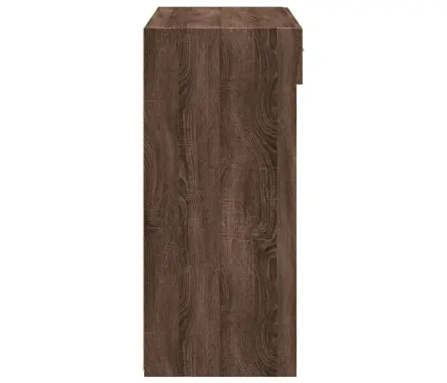 Šoninė Spintelė, Ruda Ąžuolo, 80X42,5X93cm Apdirbta Mediena Šoninė Spintelė, Ruda Ąžuolo, 80X42,5X93cm Apdirbta Mediena