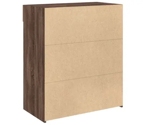 Šoninė Spintelė, Ruda Ąžuolo, 80X42,5X93cm Apdirbta Mediena Šoninė Spintelė, Ruda Ąžuolo, 80X42,5X93cm Apdirbta Mediena