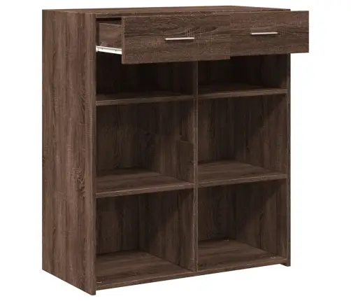 Šoninė Spintelė, Ruda Ąžuolo, 80X42,5X93cm Apdirbta Mediena Šoninė Spintelė, Ruda Ąžuolo, 80X42,5X93cm Apdirbta Mediena