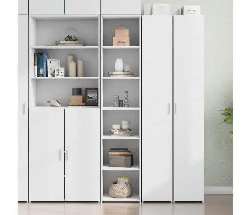 Augstais Skapītis, Balts, 40X41X185 Cm, Inženierijas Koks Vidaxl