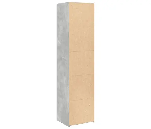 Kõrge Kapp, Betoonhall, 45X41X185 Cm Tehispuit