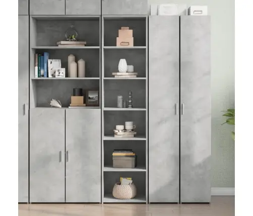 Kõrge Kapp, Betoonhall, 45X41X185 Cm Tehispuit